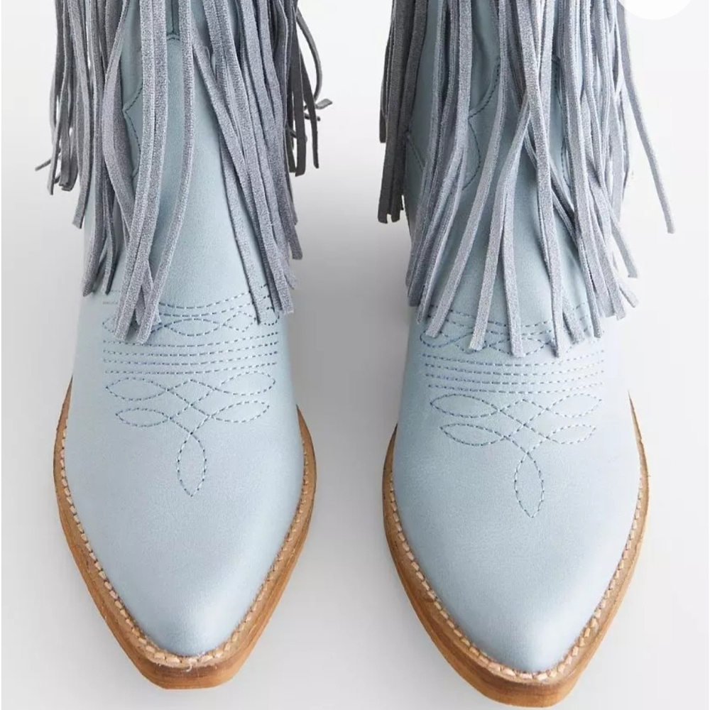 Adela Tall Fringe Western Boot - Picture 3 of 10